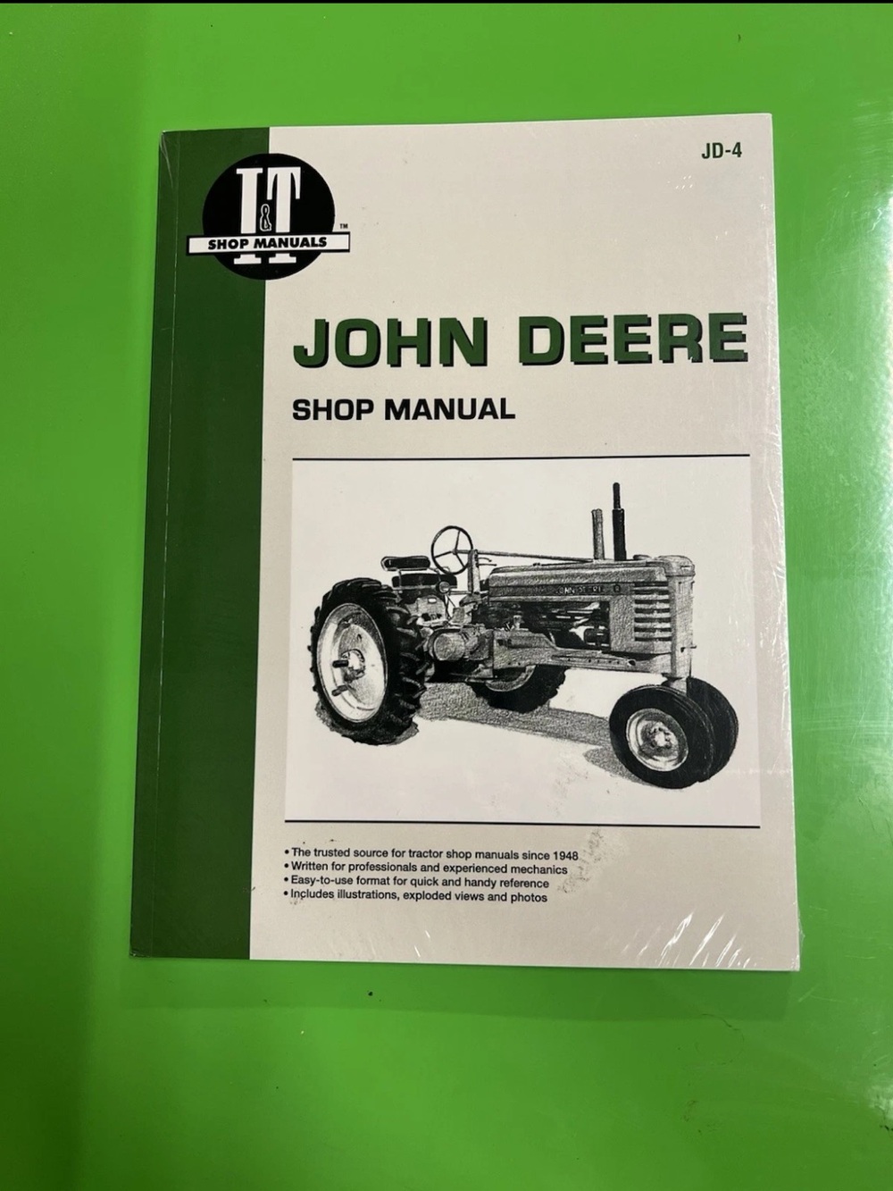 I&T JD-4 John Deere Tractor Shop Manual Repair Guide (I&T Shop Manuals)